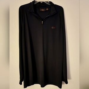 Greg Norman for Tasso Ella's, Play Dry, Men's Black, Long Sleeve Polo, Sz Large